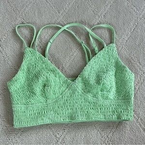 Light Green Cropped Tank Top
